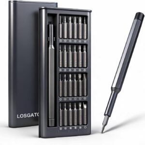 Feinmechaniker Schraubendreher Set Mini Werkzeug: LOSGATOS Klein Schraubenzieher Set mit 24 S2 Bits - Präzision Reparatur Werkzeugset for Handy PC Laptop Macbook iphone Computer PS4 PS5 Brillen usw.