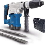 Scheppach 2in1 Bohrhammer DH1600Max | Schlagbohren - Meißeln | Schlaghammer 1600W Leistung | 10 Joule Schlagkraft & 3800 BPM | SDS-Max-Spannsystem | inkl. Koffer, Spitzmeißel, Flachmeißel & LED Licht