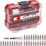 Original Einhell XS-CASE 32-tlg. Bit-Set (25-mm-Bits, 60-mm-Schnellwechselbithalter, Adapter mit Hex zu 1/4" Antrieb inkl. Aufbewahrungsbox)