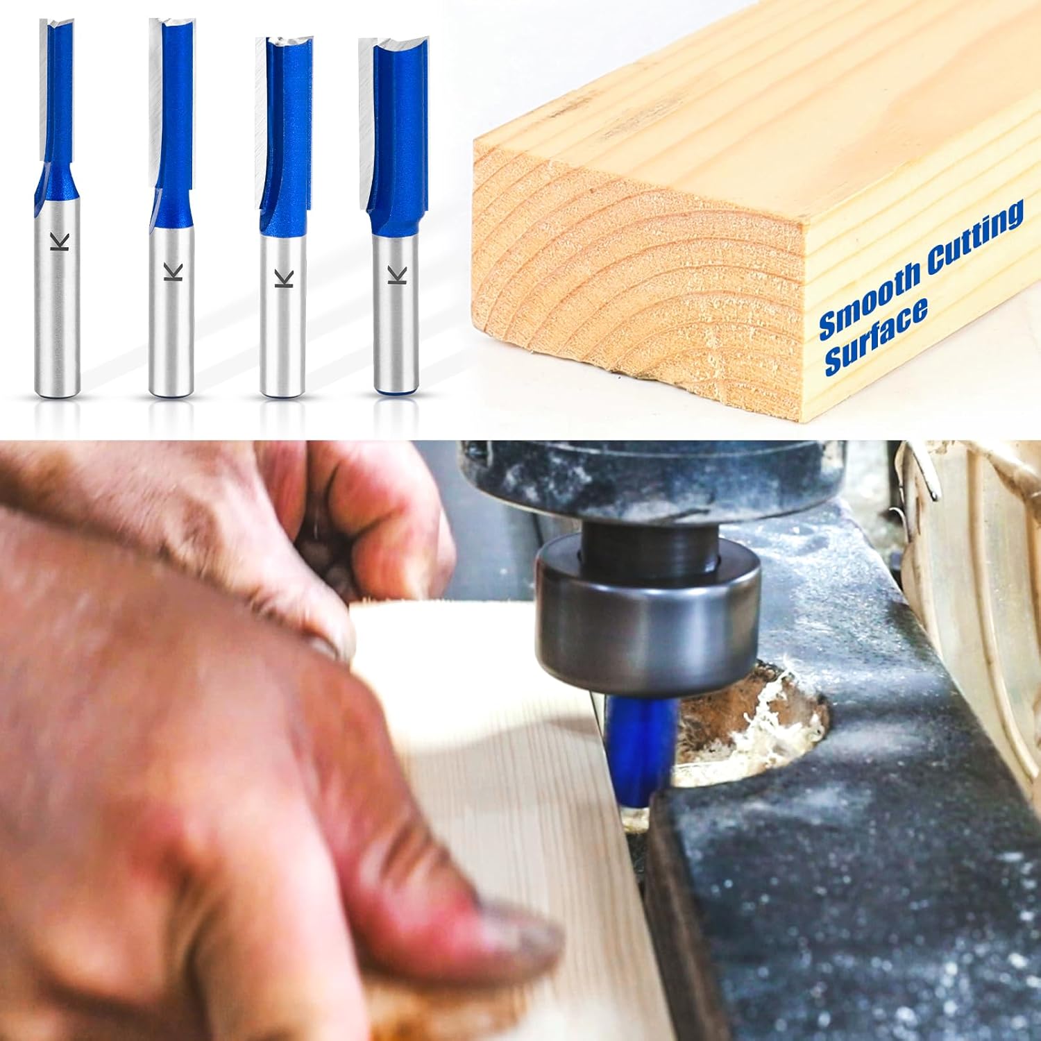 ASNOMY 18mm Nutfräser 8mm Schaft,Hartmetall Fräser Router Bits, Gerade holzfräser Router Bit Set, Fräsen Werkzeug für Holzbearbeitung – Bild 5