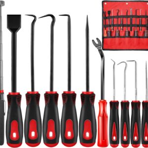 11-teiliger Präzisions-Pick-Haken mit Schaber und magnetisch einsenkbarem Werkzeug zum Entfernen von Automobile Electronic Repair Schlauchdichtungen Handbuch Pickup Tool