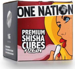 ONE NATION | 4 KG | Shisha Kohle Naturkohle aus 100% Kokosnuss - bis zu 120 Minuten Brenndauer | starke Hitze | kein Eigengeschmack