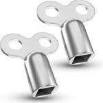 2 Entlüftungsschlüssel | Heizkörper | robust | Universal Entlüfter für alle Heizungen/Heizkörper Entlüftungsschlüssel mit hochwertiger Zink radiator key heating Heizung entlüften Schlüssel