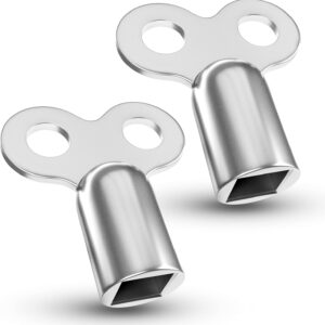 2 Stück Entlüftungsschlüssel, Heizungsentlüftungsschlüssel, Heizung Entlüftungsschlüssel, Heizkörper Entlüftungsschlüssel, Schlüssel Heizung Entlüften, Heizkörperschüssel, Universal