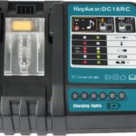 DC18RC Schnellladegerät Kompatibel mit makita 14.4V/18V Lithium-Ionen Akku BL1815N BL1820 BL1830 BL1840B BL1850 BL1860 BL1450, Ersatz für DC18RD DC18RA DC18SD DC18SE