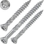 SCREW REBEL Terrassenschrauben 5 x 45 mm - 200 Stück - Edelstahl gehärtet martensitisch mit Zulassung ETA