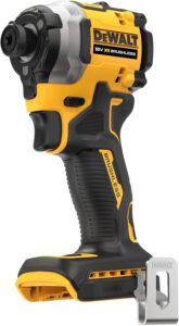 DEWALT 18 Volt Akku-Schlagschrauber (1/4“) (bürstenloser Motor, für schwere Schraubarbeiten, Dreh- und Schlagzahl sowie Drehmoment über 3 Stufen einstellbar, ohne Akku und Ladegerät), DCF850N-XJ