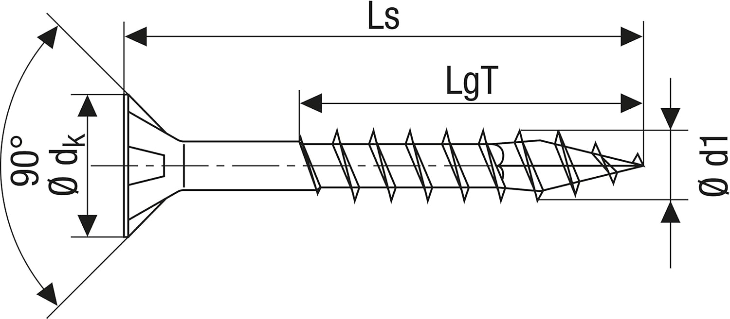 Holzbauschraube, 8 x 140 mm, 50 Stück, Teilgewinde, Senkkopf, T-STAR plus T40, 4CUT, WIROX - 0191010801405 – Bild 3