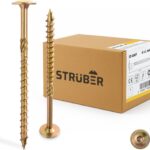 Tellerkopfschrauben mit Torx-Antrieb (8,0 x 200 mm / 50 Stück) Holzschrauben für Dachkonstruktionen - Konstruktionsschrauben Gelb verzinkt - Sparrenschrauben TX-Buchse - BIT TX-40 inklusive!