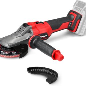 Einhell Professional Akku-Flachkopf-Winkelschleifer TP-AG 18/125 F Li BL-Solo Power X-Change (18 V, 700 W, 125 mm Scheiben-Ø, 33 mm Schnitttiefe, Brushless, inkl. Zubehör, ohne Akku)