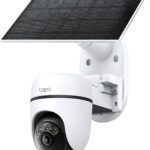 Tapo C630 KIT 360° Solar Überwachungskamera Außen mit Akku | 3K 5MP | Gratis KI-Erkennung | Farb- & IR-Nachtsicht | 24/7 Aufzeichnung | 2-Wege-Audio | Lokale MicroSD & Cloud