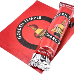 LivuX 10 Tabs Weihrauchkohle 33mm – Schnellzündende Kohletabletten für Räuchern, Harze, Kräutern & Weihrauch, 1 Rolle (10 Stück), ideal zum Verbrennen von Räucherwerk, gleichmäßig glühend 1202