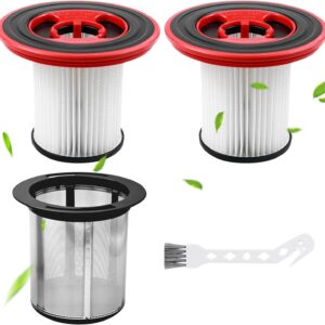 2 Stück Ersatzfilter Filter für Bosch Unlimited Serie 7 Akku-Staubsauger Set, 12040193 BKS711XXL BBS711W BBS712A BCS711GB BKS711MALL HEPA-Filter, mit Edelstahl-Vorfilter, für Staubsauger Ersatzteile