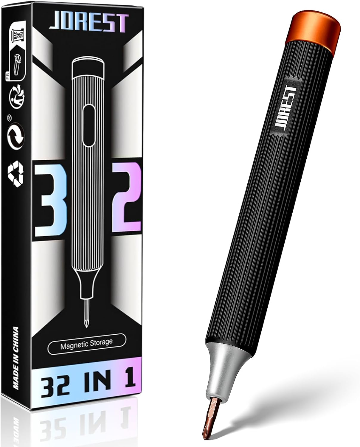 JOREST 32 in 1 Feinmechaniker Schraubendreher Set, Mini Werkzeug mit Torx T5 T6 T8 T9 T10 P5, usw, Tragbares Reparatur Kit für Macbook, Laptop, PS4, PS5, Switch,Xbox, iphone, Brille, Uhren