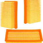 3 Stück Flachfaltenfilter Filter kompatibel mit Kärcher NT 25/1 Ap, NT 35/1 Ap, NT 35/1, NT 45/1, NT 55/1, NT 361, NT 561, NT 611 Tact, Te, M, Eco Staubsauger Ersatzteile（Ersetzt 6.904-367.0）