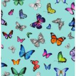 Tapete Schmetterlinge Türkis - 138537 - von ESTAhome