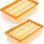 2 Stück Filter für Hilti VC 20 U VC 40 U UM (LF 4), für Kärcher NT25 NT35 NT45 Staubsauger Ersatzteile