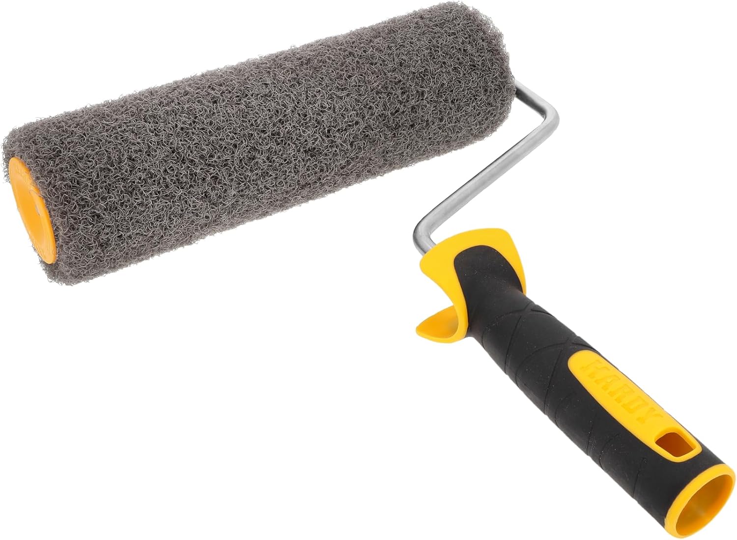 HARDY WORKING TOOLS Roller für Spachtelmassen 18 cm mit Griff - Rollspachtel-Walze Putzwalze - Spezialwalze für Spachtelmasse - zum Auftragen von Spachtelmasse und Rollputz