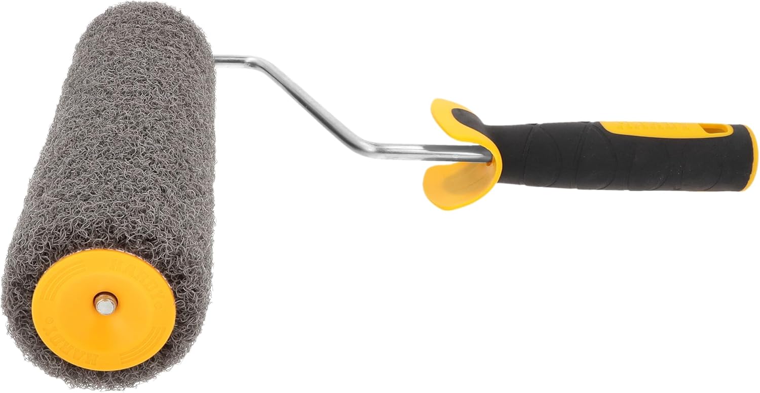 HARDY WORKING TOOLS Roller für Spachtelmassen 25 cm mit Stiel - Rollspachtel-Walze Putzwalze - Spezialwalze für Spachtelmasse - zum Auftragen von Spachtelmasse und Rollputz – Bild 2