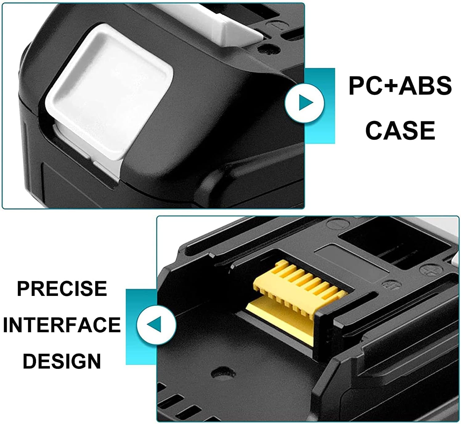 2X 18V 5000mAh Ersatzakku für Makita Akku 18V BL1830 BL1830B BL1850 BL1850B BL1860 BL1860B BL1840 BL1835 BL1845 BL1820 LXT-400 Werkzeugakkus – Bild 3