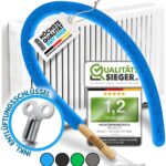Heizungsbürste lang 115cm [Note 1,2] inkl. Entlüftungsschlüssel I Heizkörperbürste für Heizung reinigen & Heizkosten sparen I Radiator Cleaning Brush I Flexible Heizkörper Reinigungsbürste