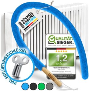 Heizungsbürste lang 115cm [Note 1,2] inkl. Entlüftungsschlüssel I Heizkörperbürste für Heizung reinigen & Heizkosten sparen I Radiator Cleaning Brush I Flexible Heizkörper Reinigungsbürste