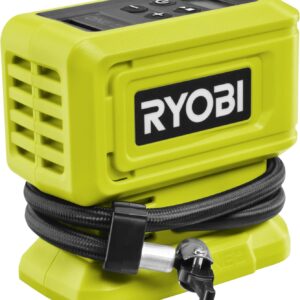 RYOBI 18 V ONE+ Akku-Mini-Kompressor RPI18-0, 11 bar max. Druck, Digitalanzeige, ohne Akku und Ladegerät