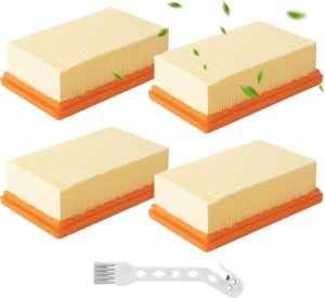 4 Stück für Kärcher Staubsauger Filter, geeignet für Kärcher WD4 WD5 WD6 / MV4 MV5 MV6 Nass und trockener Staubsauger. Flachfaltenfilter, kompatibel mit kärcher 2.863-005.0, mit Reinigungsbürste