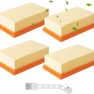 4 Stück für Kärcher Staubsauger Filter, geeignet für Kärcher WD4 WD5 WD6 / MV4 MV5 MV6 Nass und trockener Staubsauger. Flachfaltenfilter, kompatibel mit kärcher 2.863-005.0, mit Reinigungsbürste