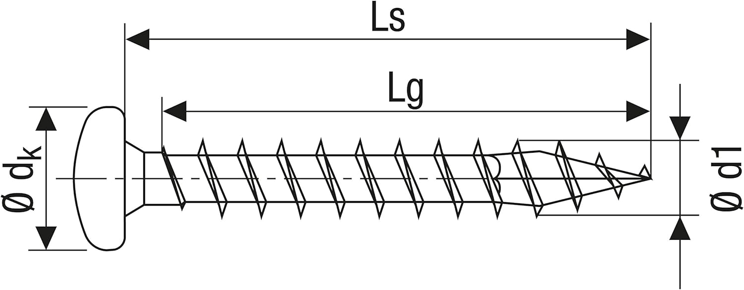 SPAX Universalschraube aus Edelstahl rostfrei A2, 4,0 x 35 mm, 200 Stück, T-STAR plus, Halbrundkopf, Vollgewinde, 4CUT, 0207000400353 – Bild 3