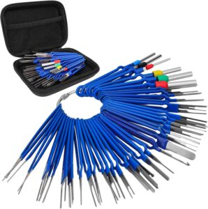 41 Stück Terminal Entfernung Auspinwerkzeug, Auspinwerkzeug Kfz Entriegelungswerkzeug Auto Kabel Stecker(blau)