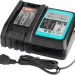 Schnellladegerät Kompatibel mit Makita 14.4V-18V Li-Ion Akku Ersatzladegerät für 18V Ladegerät (195584, 194533)