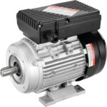 VEVOR 0,55 kW Elektromotor 1400 U/min, AC 220–240 V, 4,5 A, 80, B34-Rahmen, Luftkompressormotor einphasig, 19 mm Keilwelle, Rechts-/Linkslauf für landwirtschaftliche Maschinen, universelle Geräte