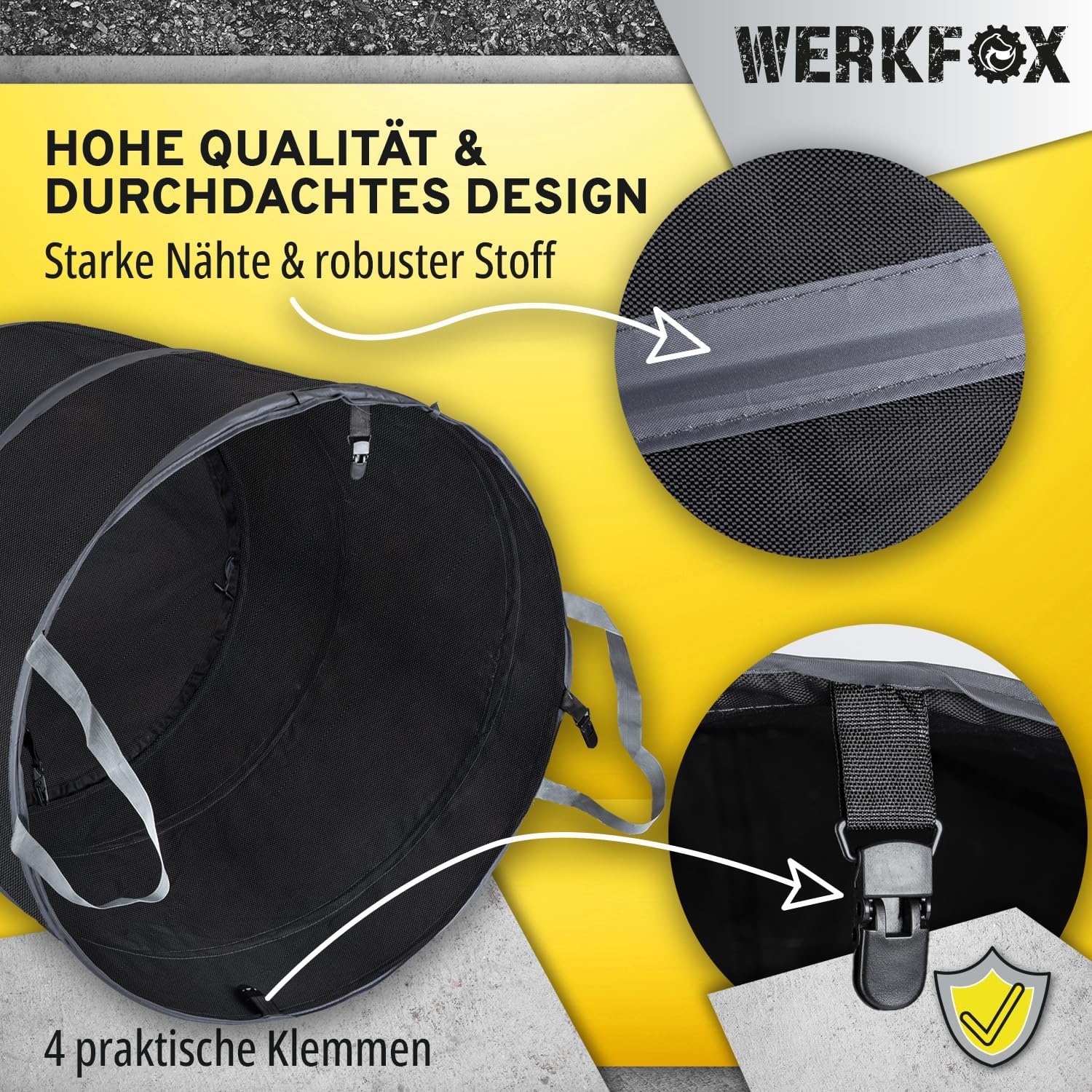 Garten-Abfallsack Selbststehend & robust; Pop-Up Gartensäcke, Laubsack für Grünschnitt, Rasenschnitt & Gartenabfälle (M) – Bild 2