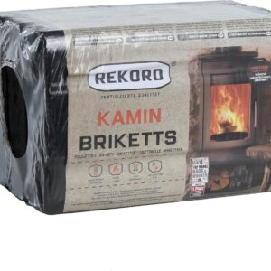 Briketts für Kohle Öfen und Kaminen "Rekord" in einer Packung mit 10 KG