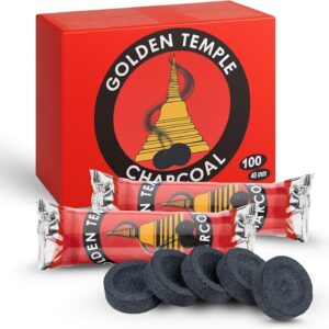 LivuX 100 Tabs Räucherkohle Ø 40 mm – Schnellzündende Kohletabletten für Weihrauch, Harze & Kräuter – 10 Rollen à 10 Stück – Stabile Glut-Burn-Zeit ca. 50-60 Min. 1273
