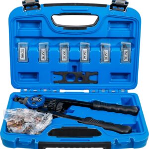 BGS 408 | Nietmutternzangen-Satz | 68-tlg. | M3 - M4 - M5 - M6 - M8 - M10 | inkl. Nietmuttern | Nietzange | Set