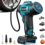 Akku Kompressor für Makita LXT-18V-Akku, 11 Bar/160PSI Luftkompressor Akku mit Automatische Abschaltung, Elektrische Luftpumpe für Auto, Motorrad, Fahrrad, Bälle (ohne Akku)