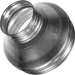 Vent Systems 200 mm auf 100 mm Rohr Reduzierung-Adapter - Reduzierverbinder für HVAC-Lüftungssysteme, Lueftungsrohr, Abluftrohr, Klimaanlage Verbinder - Rundrohr Reduktion/Reduzierstueck