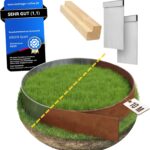 Cortenstahl Rasenkantenband [Schneckenabweisend] mit Superflex Technolgie | 10m x 15cm 1mm dick | zur Gartengestaltung | Beeteinfassung Metall Cortenstahl Beeteinfassung Rasenkante Metall
