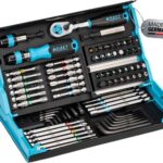 HAZET Smartcase Bit-Satz 2200SC-31 I 73-teilig, Antrieb: Sechskant 6,3 (1/4 Zoll), maximal viele Werkzeuge auf kleinstem Raum für beste Übersicht I klappbarer Werkzeug-Satz Made in Germany