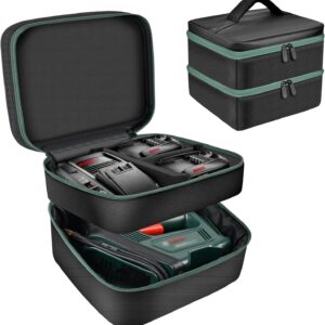 Tasche für Bosch Home and Garden für Bosch elektrische Luftpumpe,Elektrische Luftpumpe Aufbewahrungskoffer Halter für Batterien und Ladegeräte für Starter-Set (Nur Box)