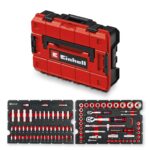 Original Einhell Werkzeugkoffer Werkstatt E-Case 92-tlg. (Werkstattausstattung, KFZ-Stecknüsse, Bit-Zubehör, Stecknüsse, Umschaltknarren, Systemkoffer)