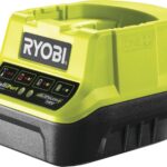 RYOBI 18 V ONE+ Akku-Schnellladegerät RC18120, 2,0 A Ladestrom, kompakt, für 18 V Akkus