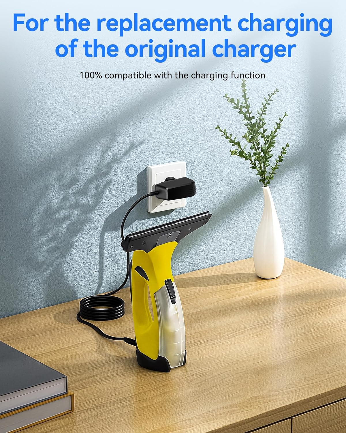Ladegerät Passend 5,5V für Kärcher Fenstersauger WV5, WV2, KWI 1, WV1, KV4, WV2 Plus, WV45, WV51, WV52, WV55, WV70, WV5 Premium, WV5 Plus, WV Classic Kärcher-Fenstersauger Ladegerät Passend – Bild 4