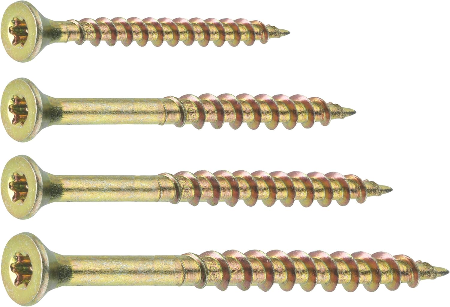 Connex Universalschrauben-Sortiment 625-teilig - Diverse Größen - Senkkopf - TX-Antrieb - Voll- & Teilgewinde - Gelb verzinkt / Schrauben-Set / Schrauben-Eimer / B30048 – Bild 3