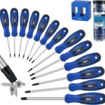 Sinoer 14-teiliges magnetisches Torx-Schraubendreher-Set, Chrom-Vanadium-Stahl, T4 - T40 magnetisches Stern-Schraubendreher-Set, professionelle Reparaturwerkzeuge