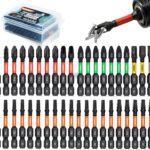Impact Multi Schraubendreher Bits Set, 40tlg. Magnetischen S2-Stahl 50mm (Torx/PH/PZ/Schlitz/Inbus) Schlagfeste Schrauber Bitsatz für Schlagwerkzeuge inkl. robuster Aufbewah Ungsbox