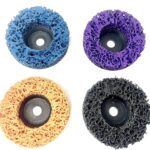 4er Set CSD Scheiben Grobreinigungsscheibe Schleifscheibe passend für mini akku Winkelschleifer wie Bosch GWS 12 10,8 76x10mm