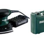 metabo Multischleifer FMS 200 Intec - 200 W, 100x147 mm Schleifplatte - Ideal für Ecken, Kanten & Flächen, Softgrip, Staubfangkassette, Absaugung möglich, für präzises Einhand-Schleifen - Inkl. Koffer